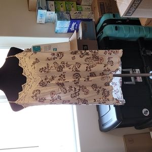 Maurices white with pink and black flowers camisole.   Size XL.